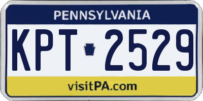 PA license plate KPT2529