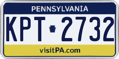 PA license plate KPT2732