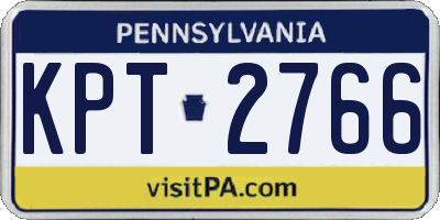 PA license plate KPT2766