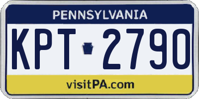 PA license plate KPT2790