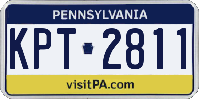PA license plate KPT2811