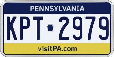 PA license plate KPT2979