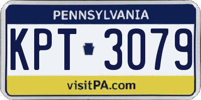 PA license plate KPT3079
