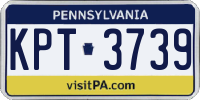 PA license plate KPT3739