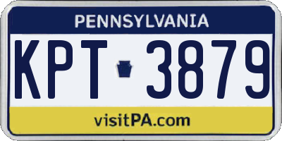 PA license plate KPT3879