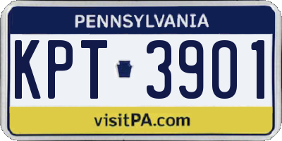 PA license plate KPT3901