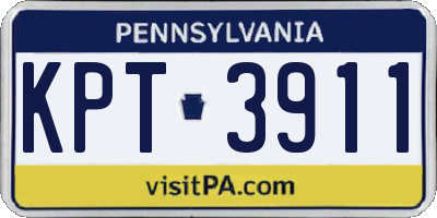 PA license plate KPT3911