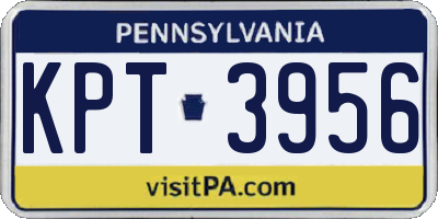 PA license plate KPT3956