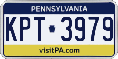PA license plate KPT3979