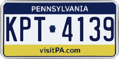 PA license plate KPT4139