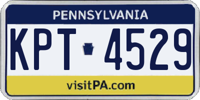 PA license plate KPT4529