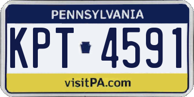 PA license plate KPT4591