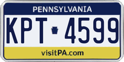 PA license plate KPT4599
