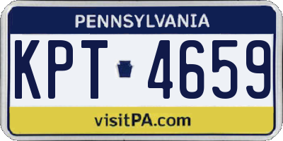 PA license plate KPT4659