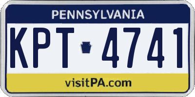 PA license plate KPT4741