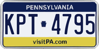 PA license plate KPT4795