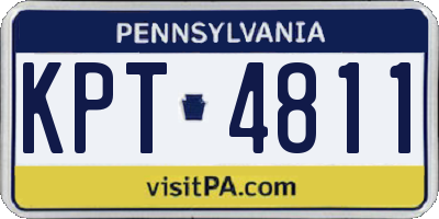 PA license plate KPT4811