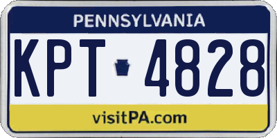 PA license plate KPT4828