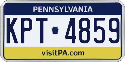 PA license plate KPT4859