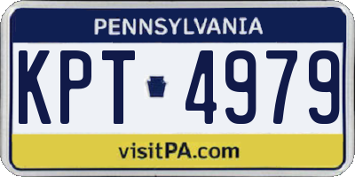 PA license plate KPT4979