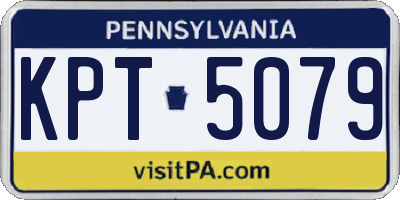 PA license plate KPT5079