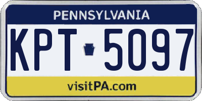 PA license plate KPT5097