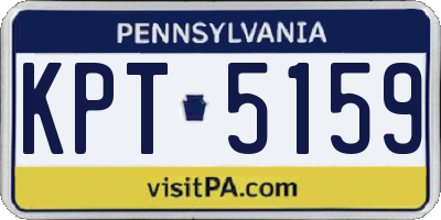 PA license plate KPT5159