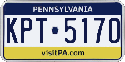PA license plate KPT5170