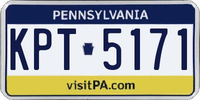 PA license plate KPT5171