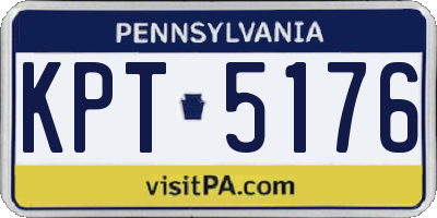 PA license plate KPT5176