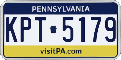 PA license plate KPT5179