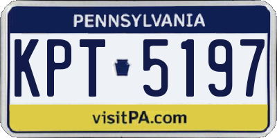 PA license plate KPT5197