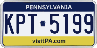 PA license plate KPT5199