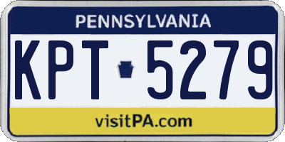 PA license plate KPT5279