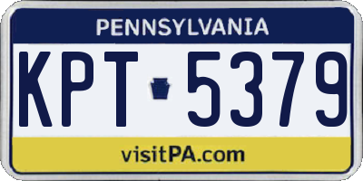 PA license plate KPT5379