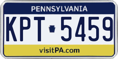 PA license plate KPT5459