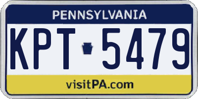 PA license plate KPT5479
