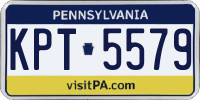 PA license plate KPT5579