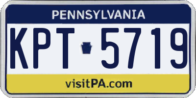 PA license plate KPT5719