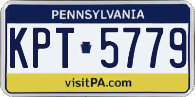 PA license plate KPT5779