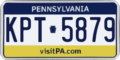 PA license plate KPT5879