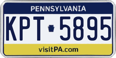 PA license plate KPT5895