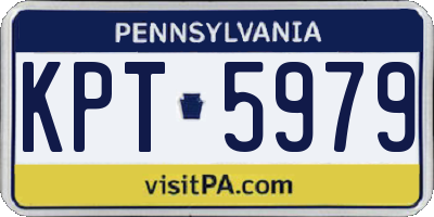 PA license plate KPT5979