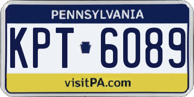 PA license plate KPT6089