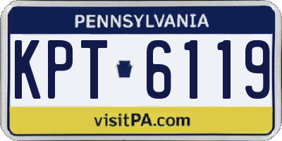 PA license plate KPT6119