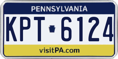 PA license plate KPT6124