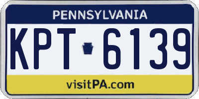 PA license plate KPT6139