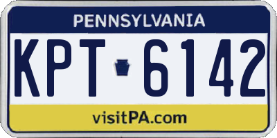 PA license plate KPT6142