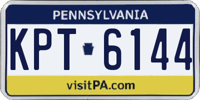 PA license plate KPT6144