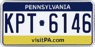 PA license plate KPT6146